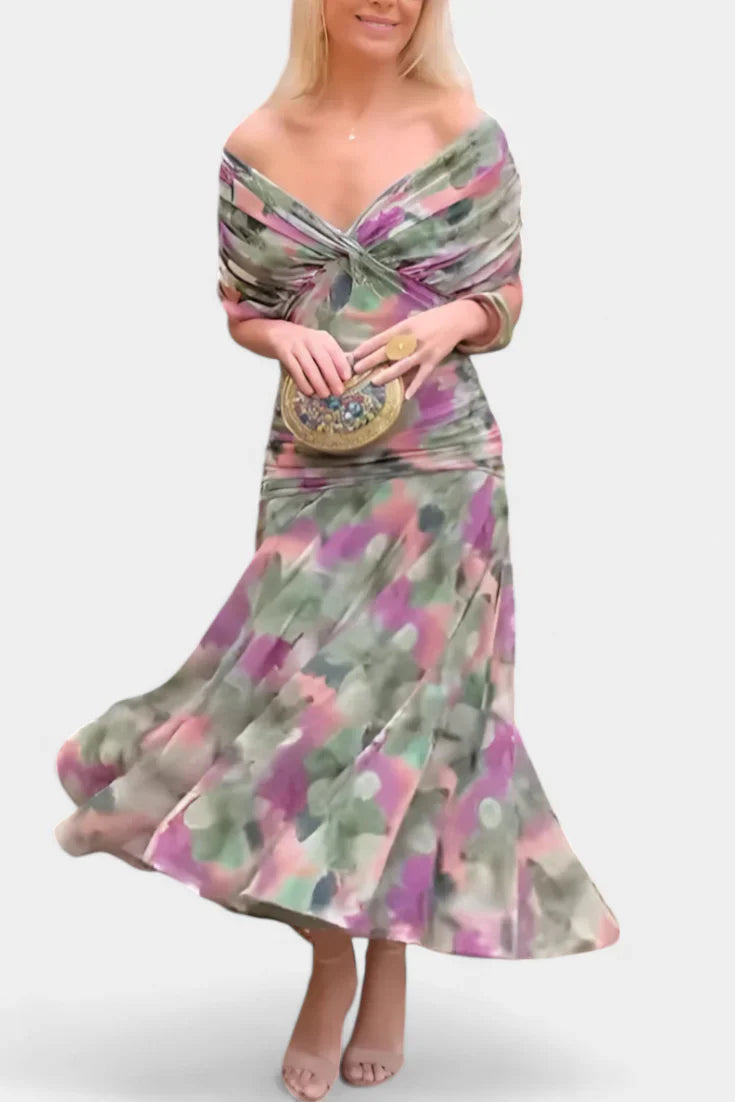 Juliana | Off-Shoulder Midi Dress