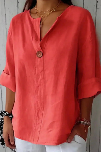 Noelle | Minimalist Button Blouse