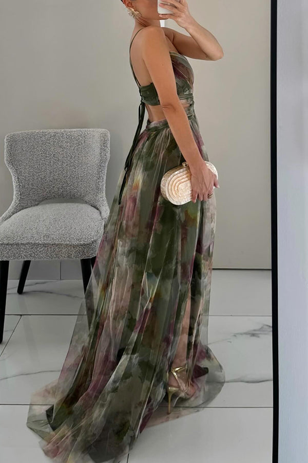 Isabella | Watercolor Maxi Dress