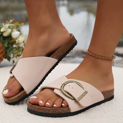 Aria | Buckle Slide Sandals