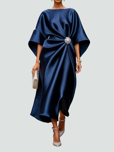 Vivienne | Satin Midi Dress