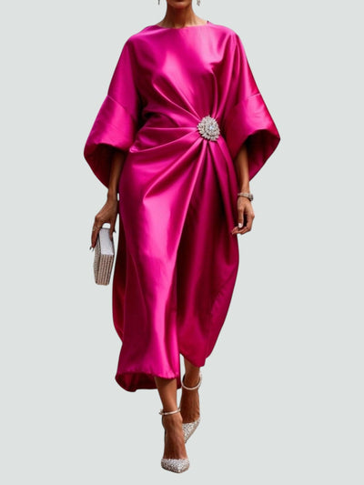 Vivienne | Satin Midi Dress