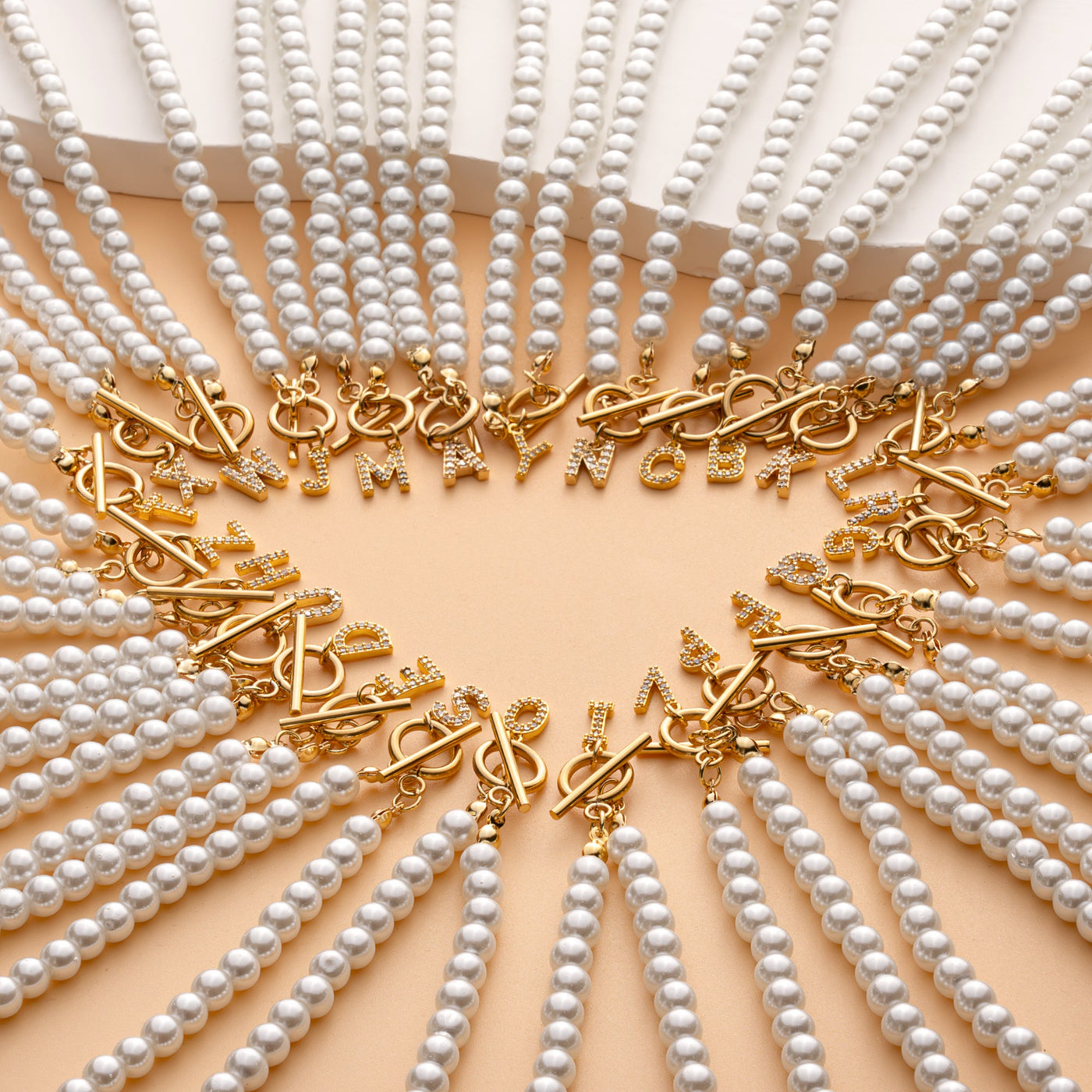 Aurora | Pearl Initial Necklace