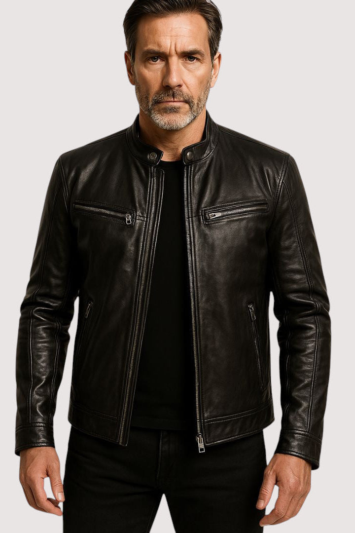 Damon | Classic Leather Jacket