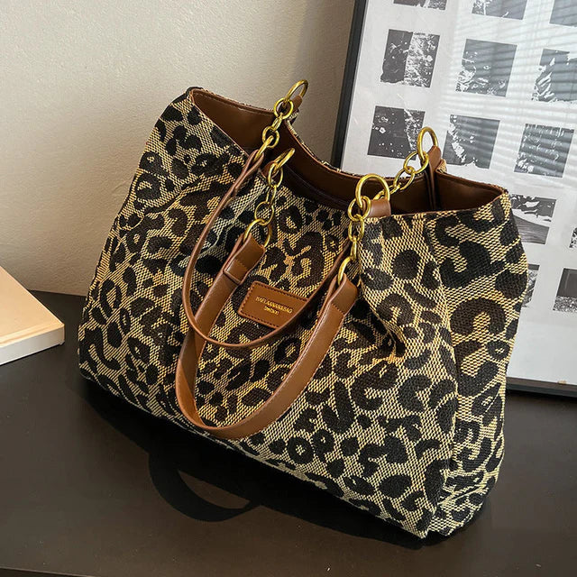 Amaya | Leopard Tote Bag