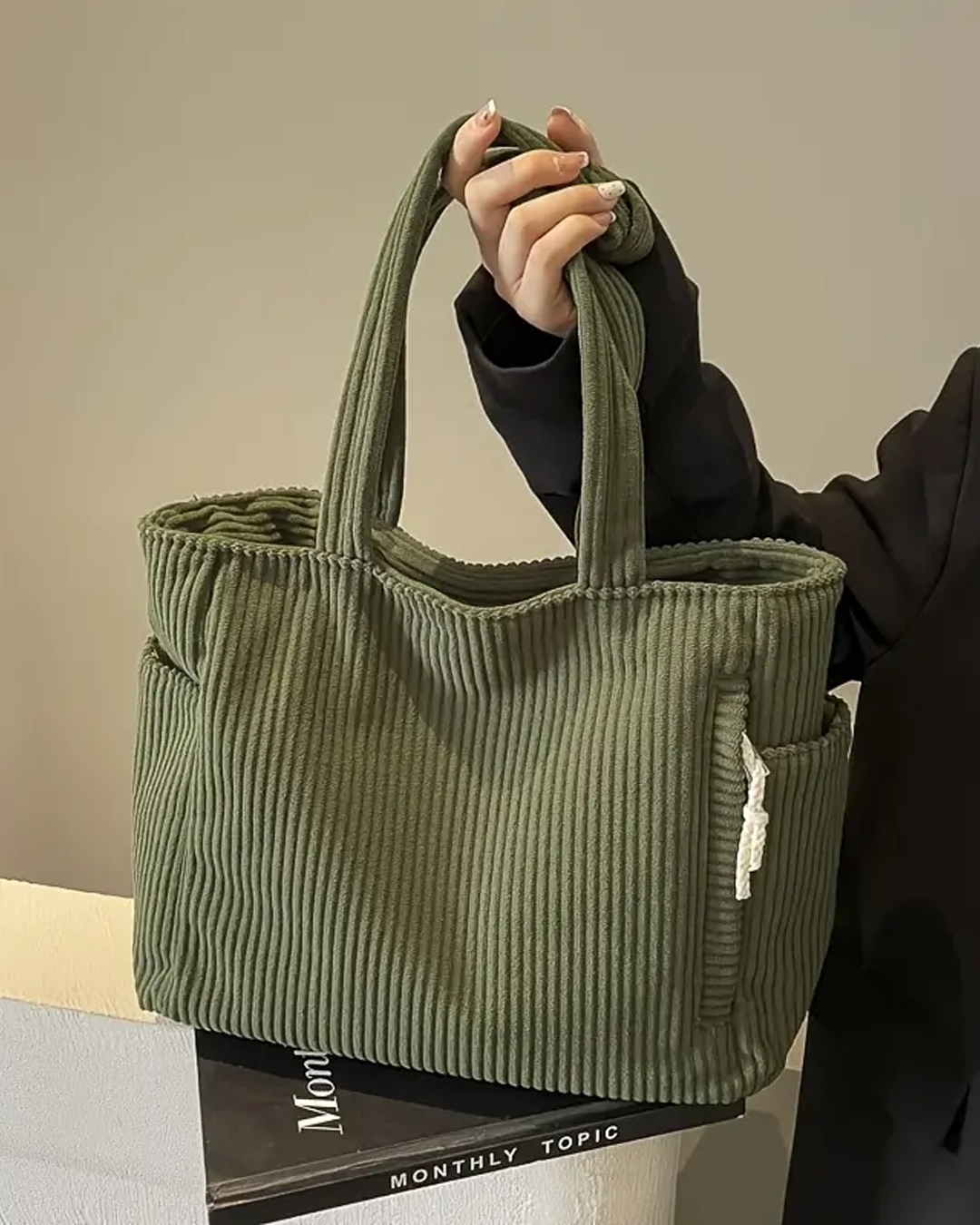 Mara | Corduroy Tote Bag