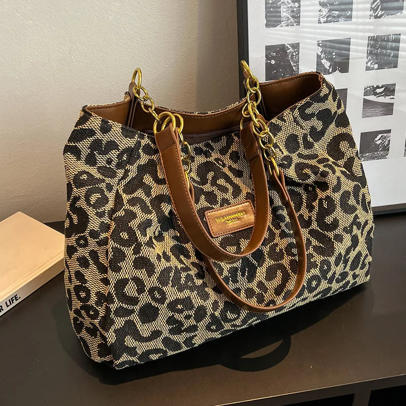 Amaya | Leopard Tote Bag