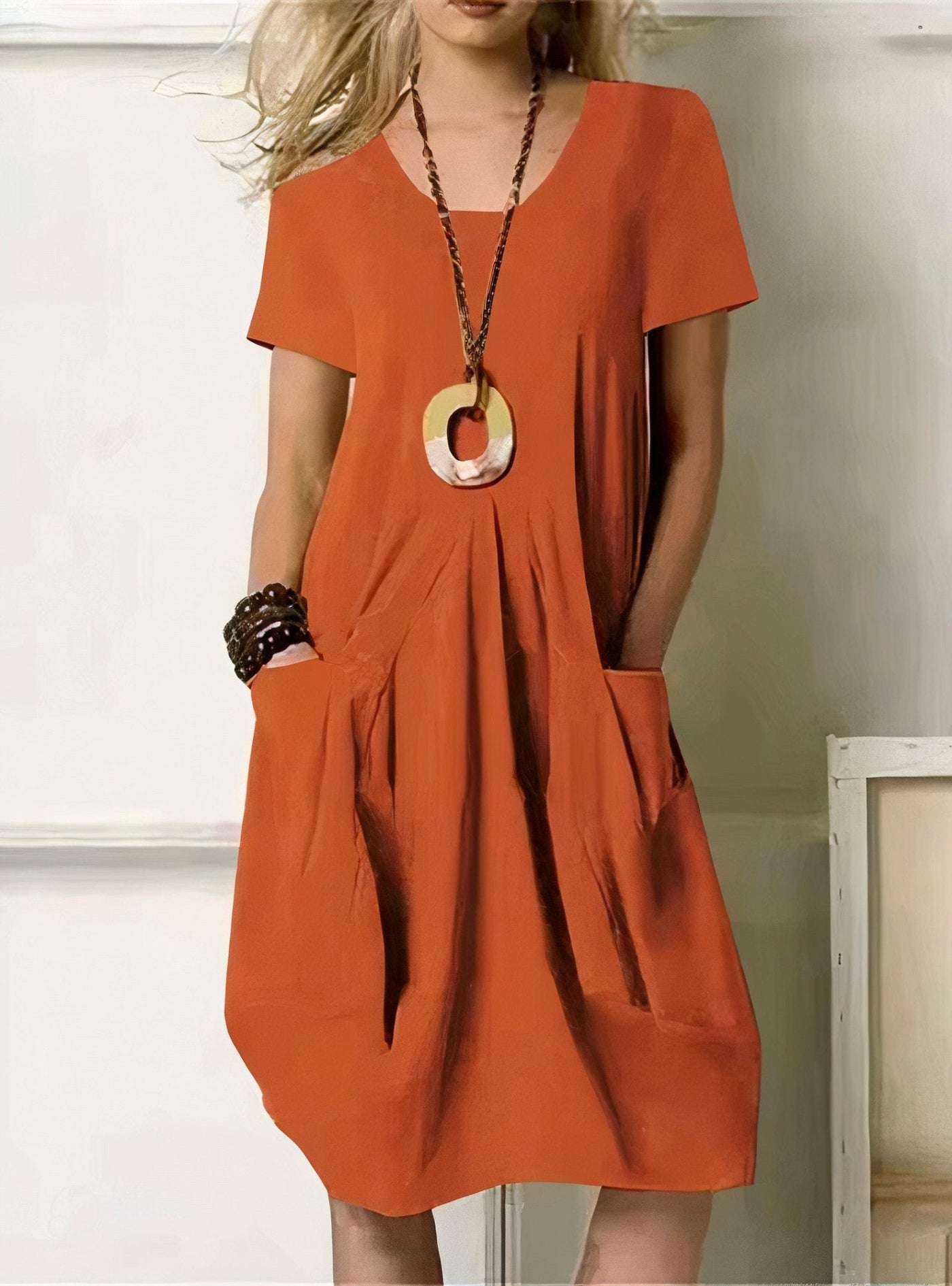 Serena | Classic Black Midi Dress