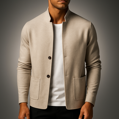 Hugo | Mandarin Collar Cardigan