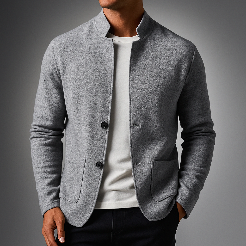 Hugo | Mandarin Collar Cardigan