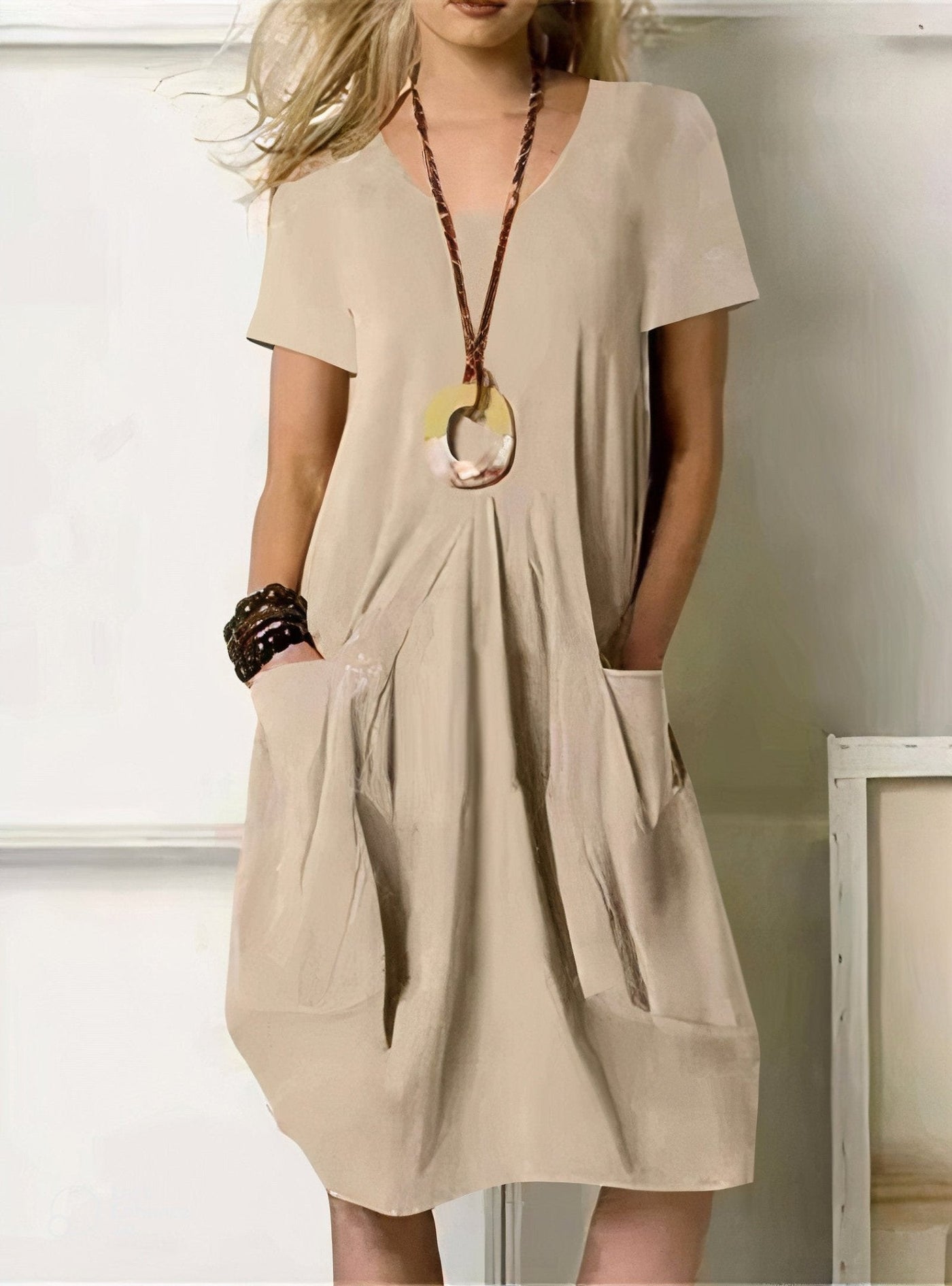 Serena | Classic Black Midi Dress