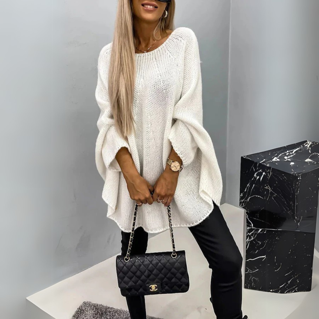 Isabelle - Elegant women's sweater with round neck