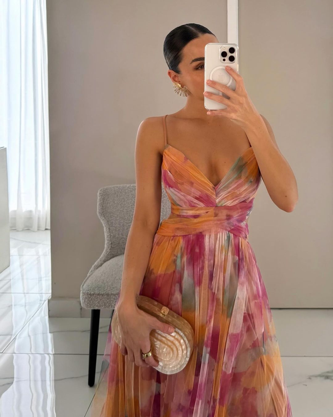 Isabella | Watercolor Maxi Dress