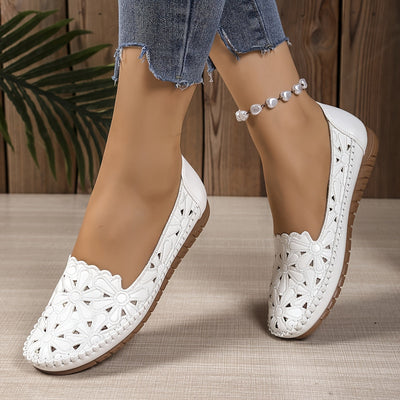 Dahlia | Cut-Out Slip-On Flats