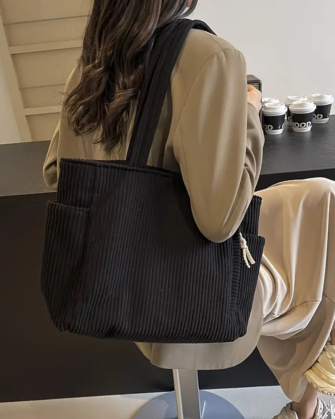 Mara | Corduroy Tote Bag