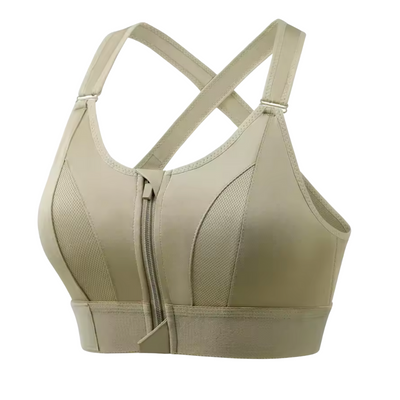 Arden | Front-Zip Support Sports Bra