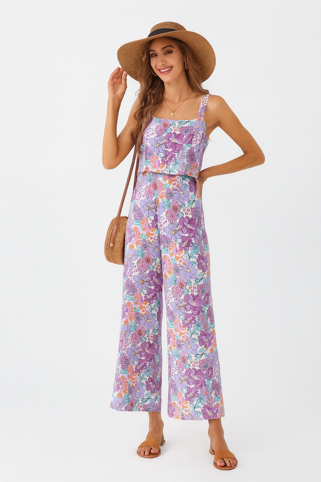 Flora | Wide-Leg Floral Jumpsuit