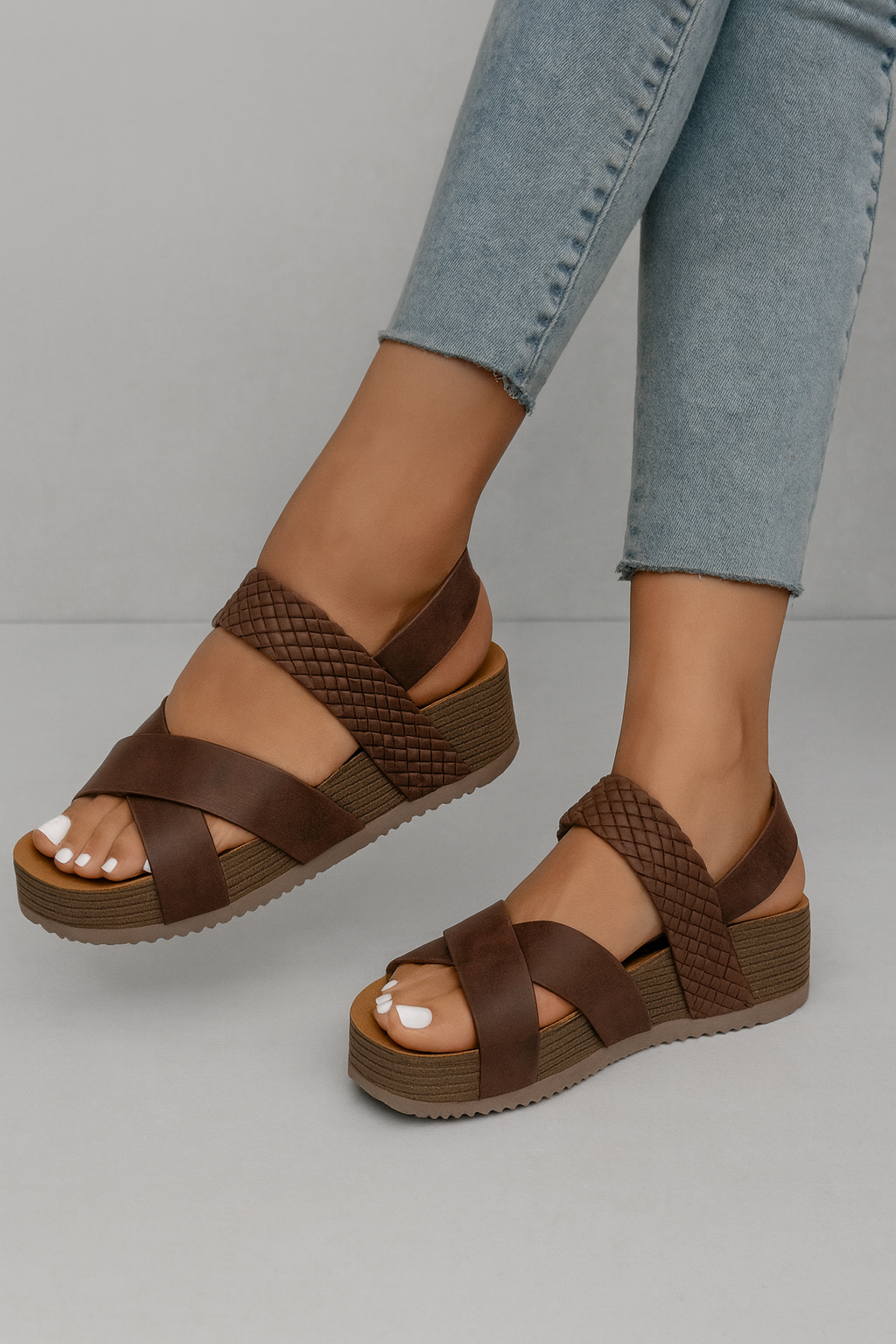 Nora | Woven Platform Sandals
