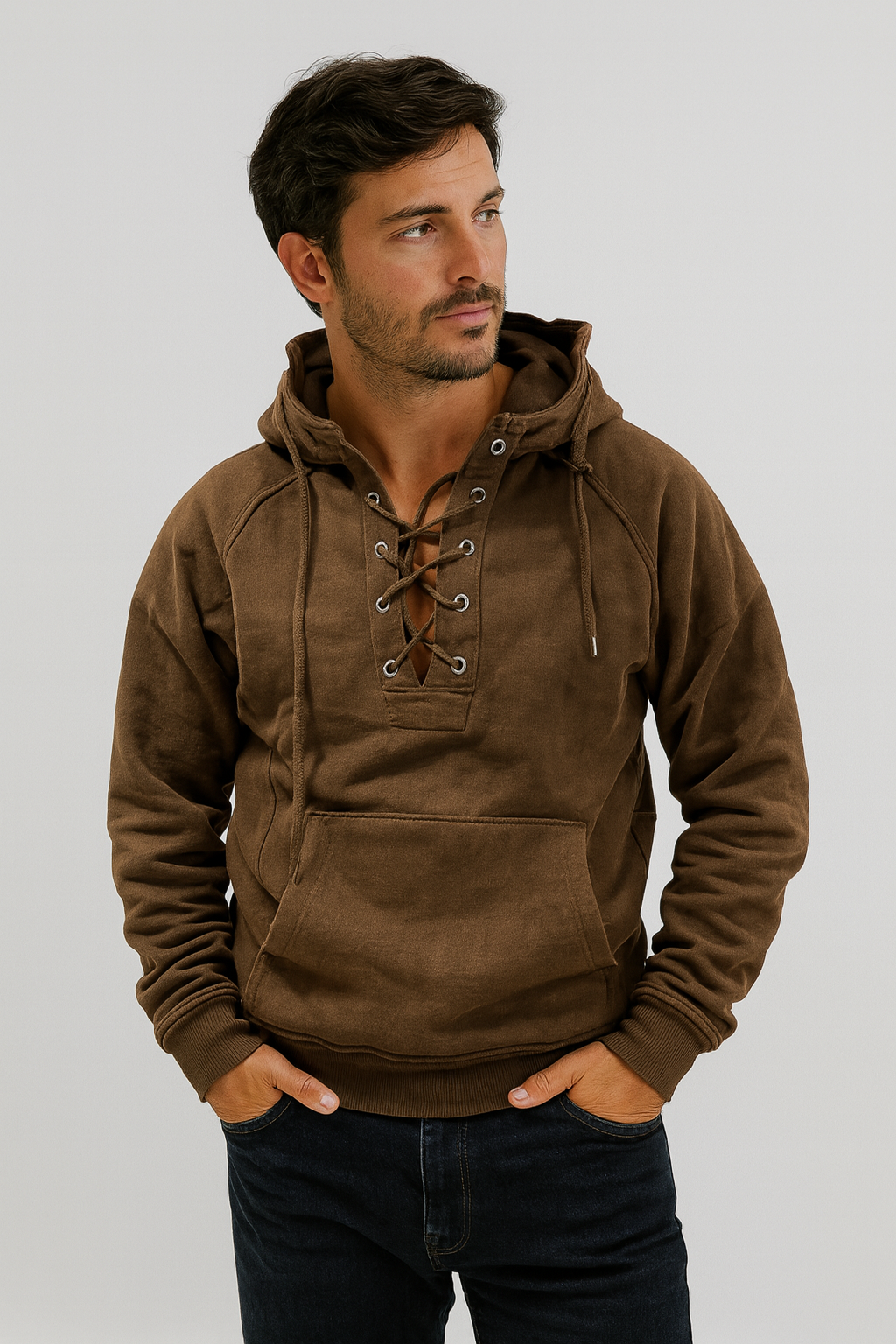 Hugo | Heavyweight Lace-Up Hoodie