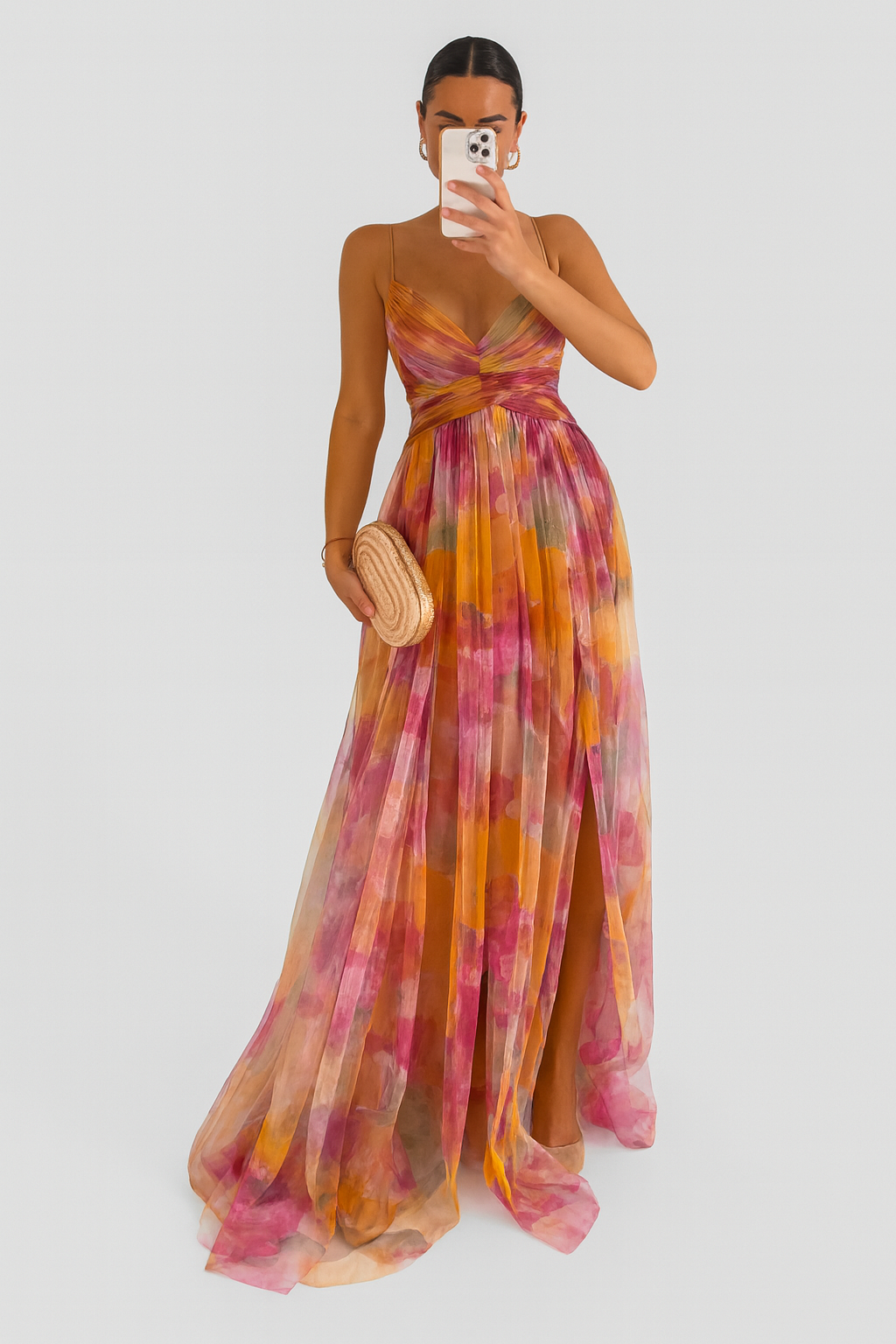 Isabella | Watercolor Maxi Dress