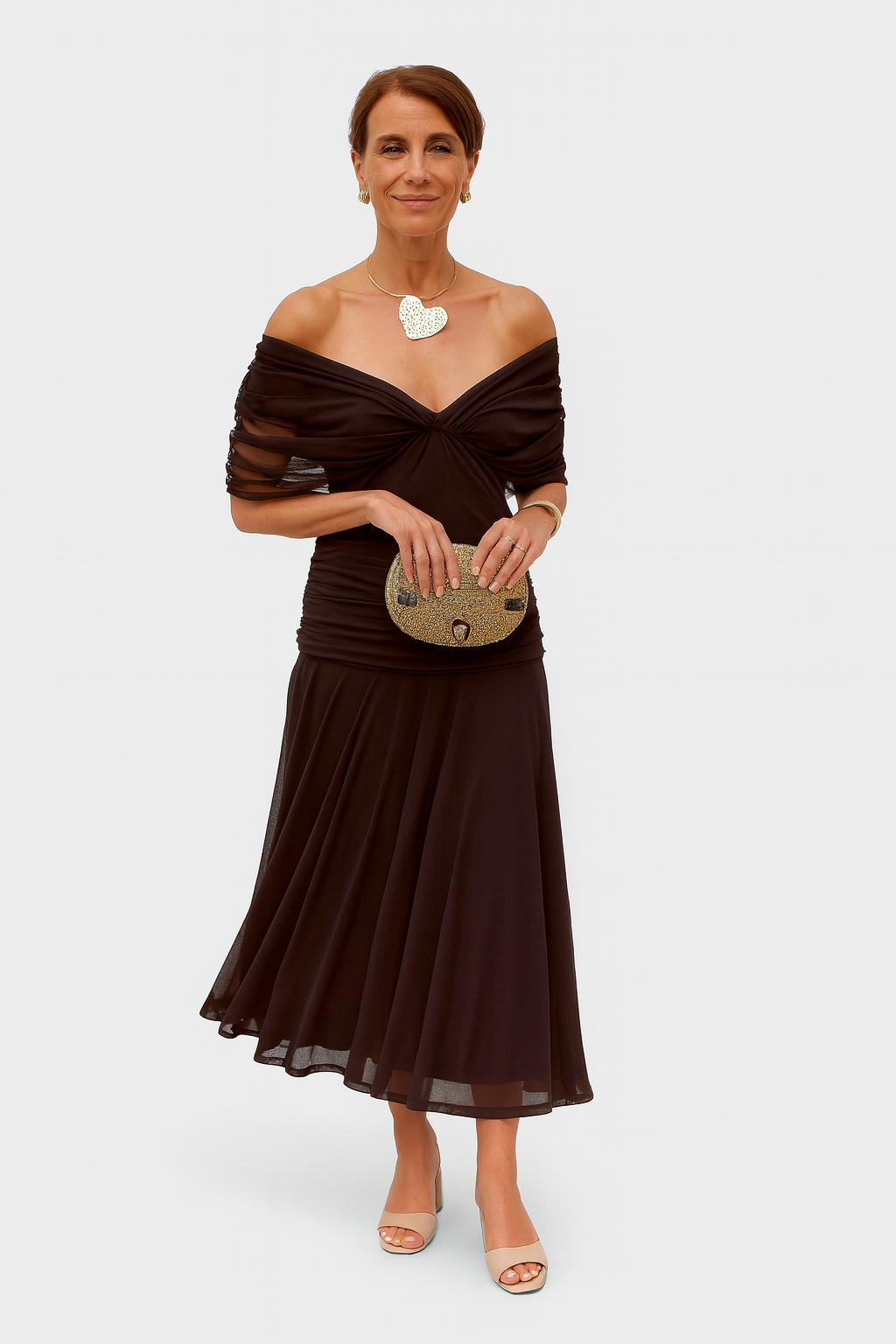 Juliana | Off-Shoulder Midi Dress
