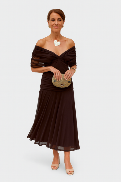 Juliana | Off-Shoulder Midi Dress