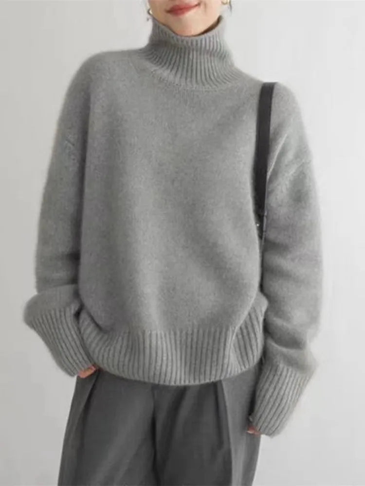 Elara | Turtleneck Sweater 100% Cashmere
