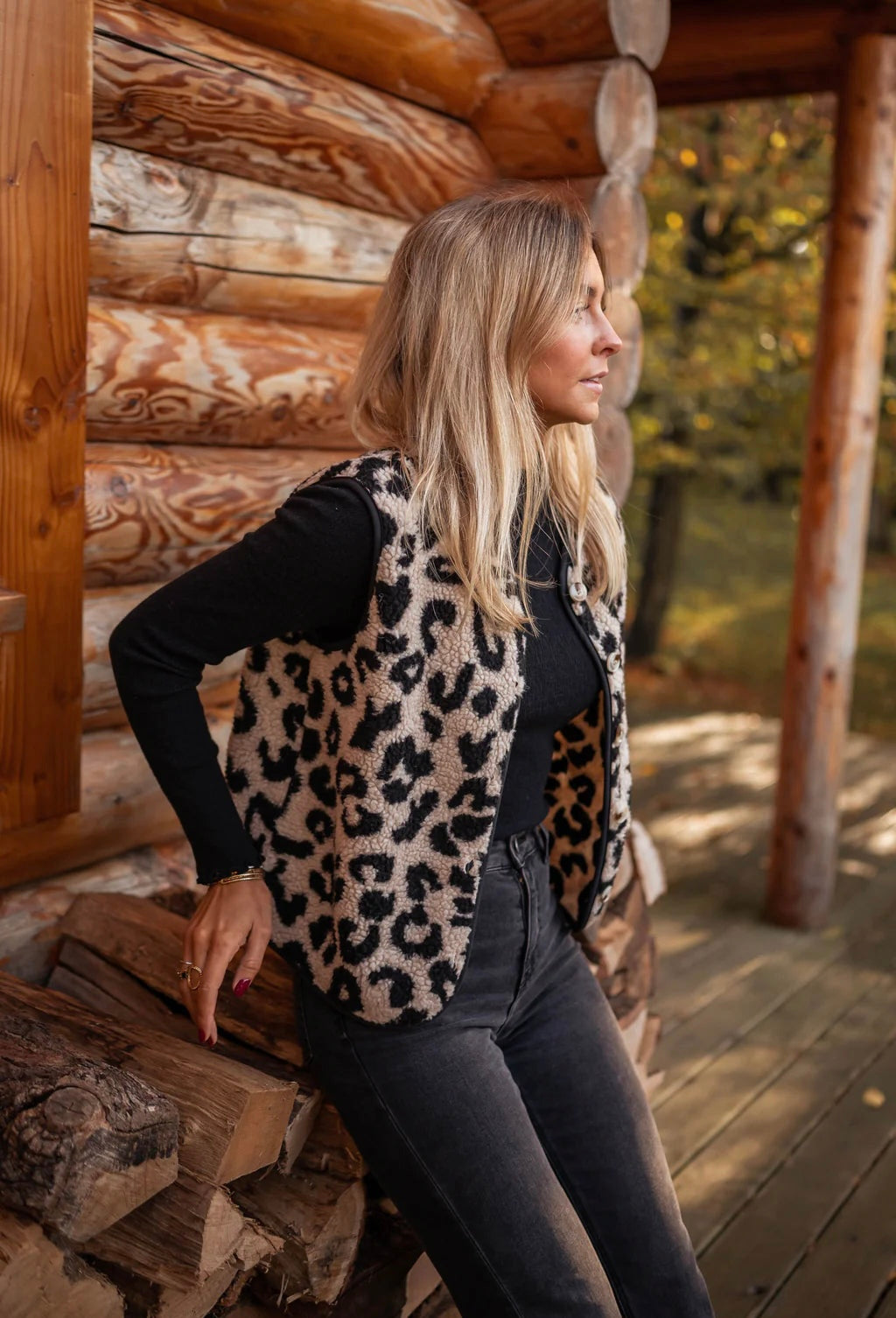 Maya | Leopard Vest