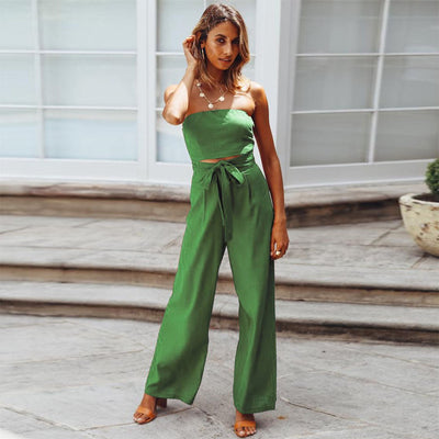 Sienna | Strapless Wide-Leg Jumpsuit