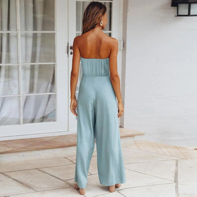 Sienna | Strapless Wide-Leg Jumpsuit