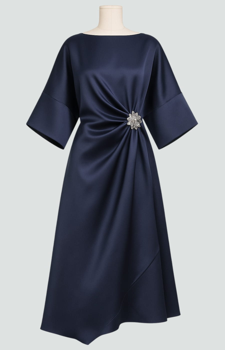 Vivienne | Satin Midi Dress