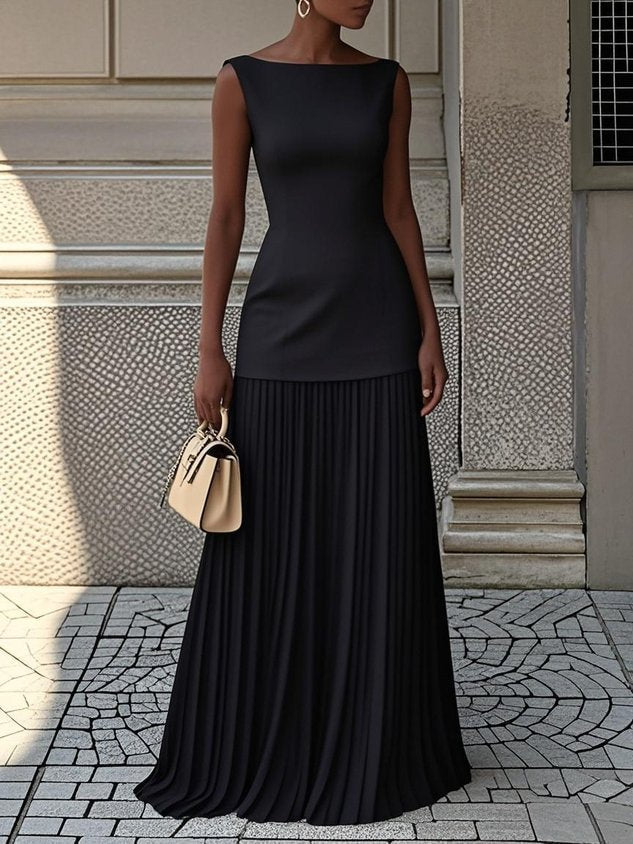 Aurelia | Pleated Maxi Dress