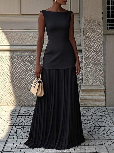 Aurelia | Pleated Maxi Dress