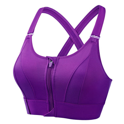 Arden | Front-Zip Support Sports Bra