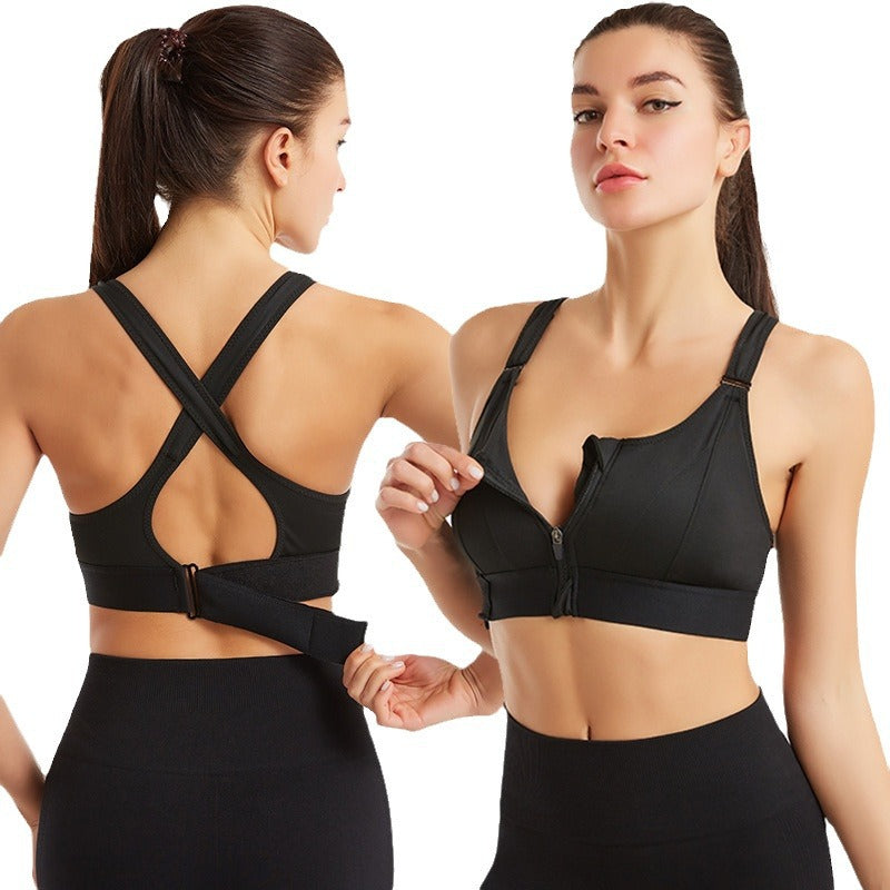 Arden | Front-Zip Support Sports Bra