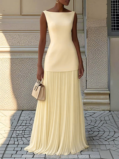 Aurelia | Pleated Maxi Dress