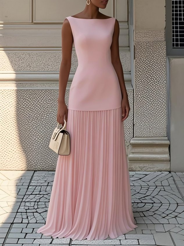 Aurelia | Pleated Maxi Dress