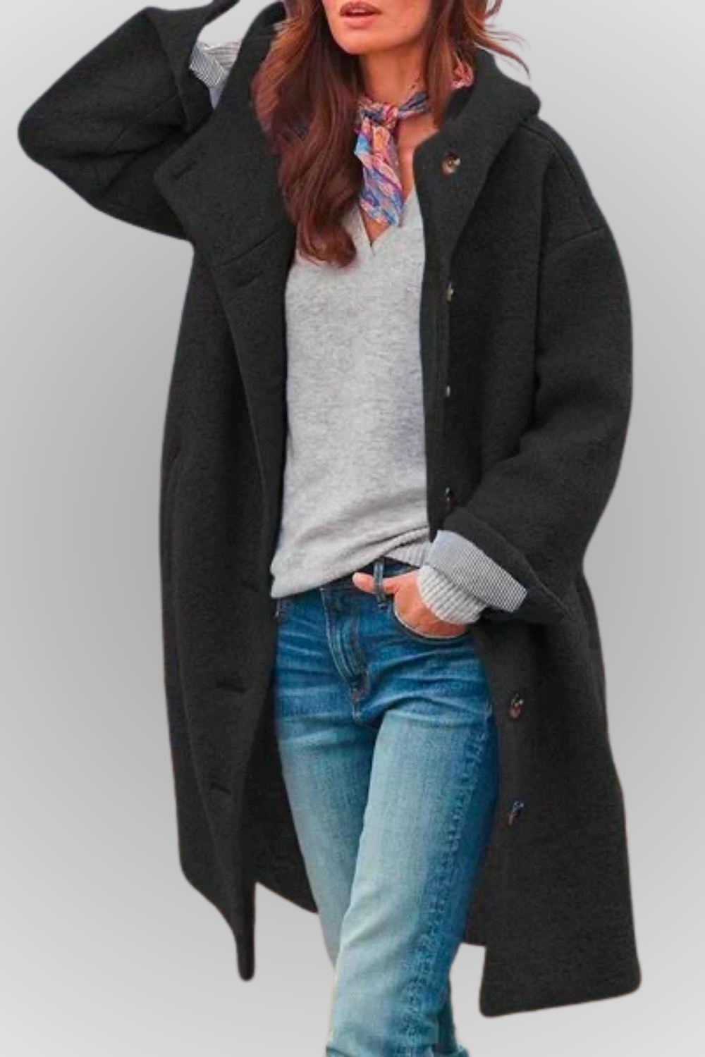Maya | Hooded Long Coat