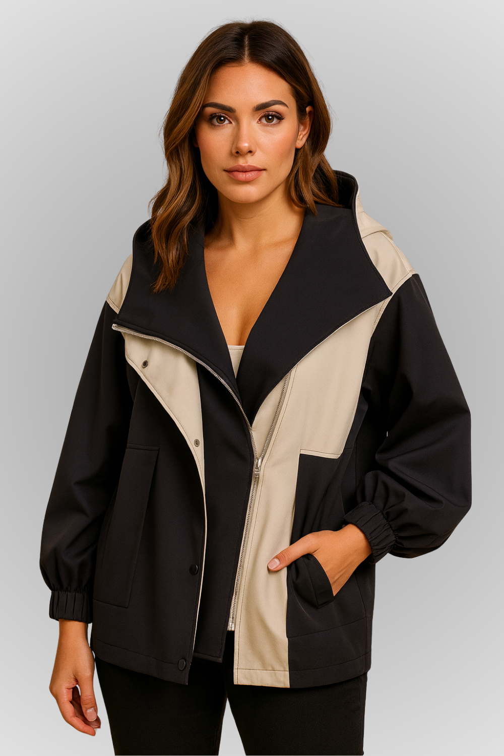 Elena | Two-Tone Jacket