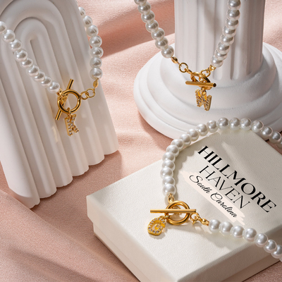 Aurora | Pearl Initial Necklace