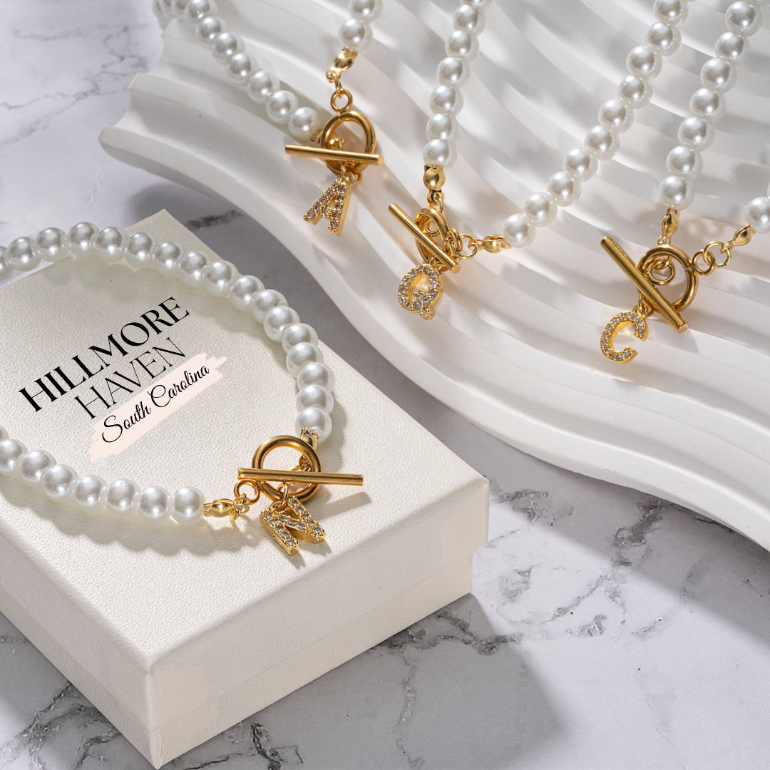 Aurora | Pearl Initial Necklace