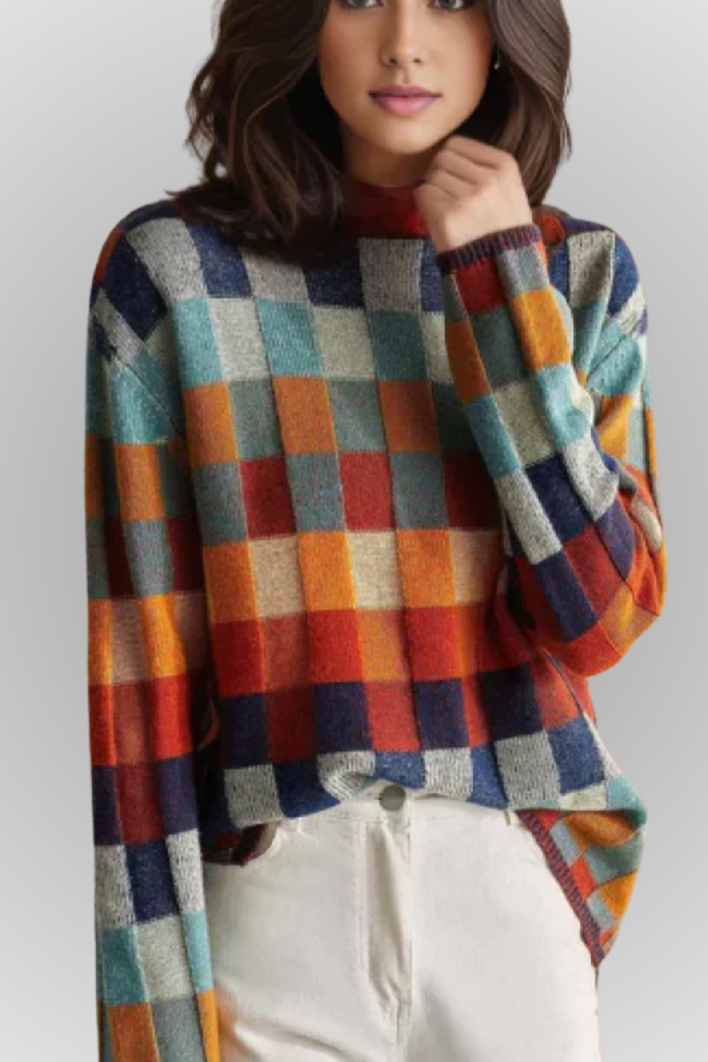 Clara | Checked Sweater