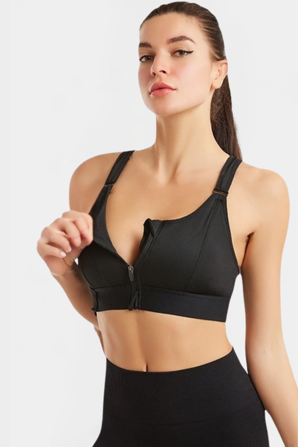 Arden | Front-Zip Support Sports Bra