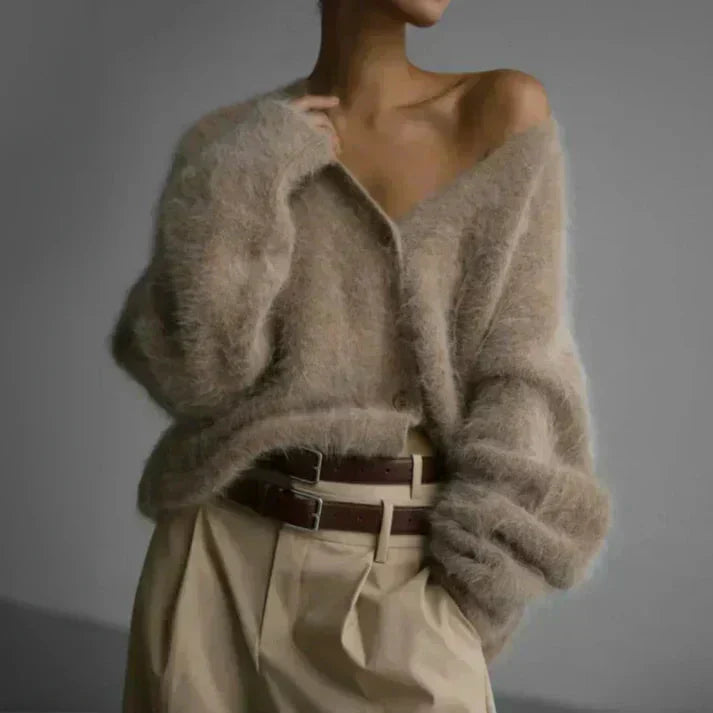 Elara | Fuzzy Cardigan