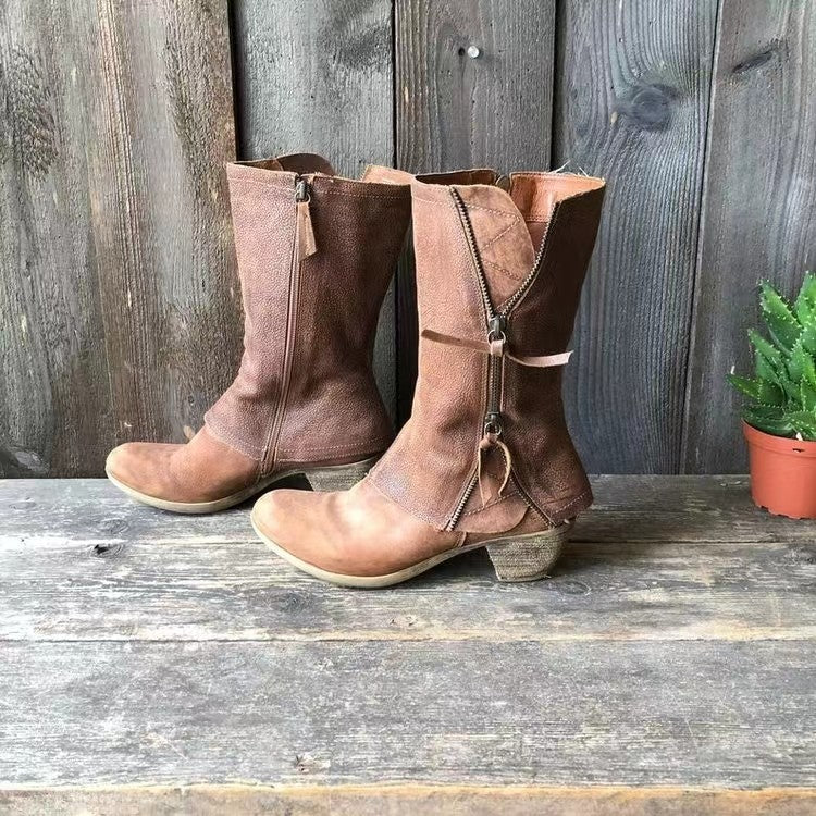 Imogen | Western Leather Boots