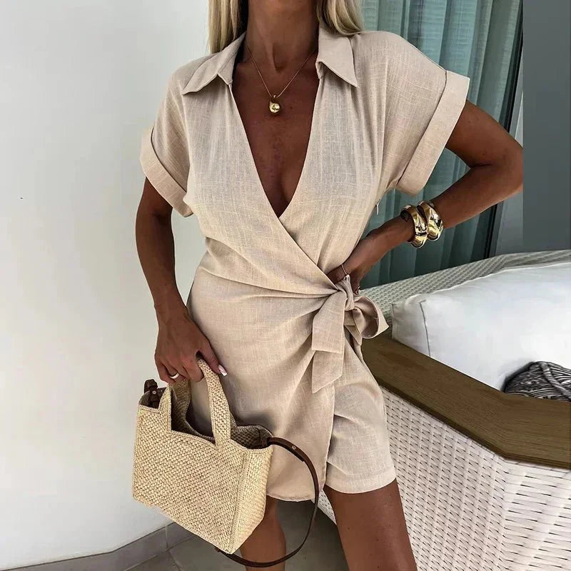 Camila | Wrap-Style Mini Dress