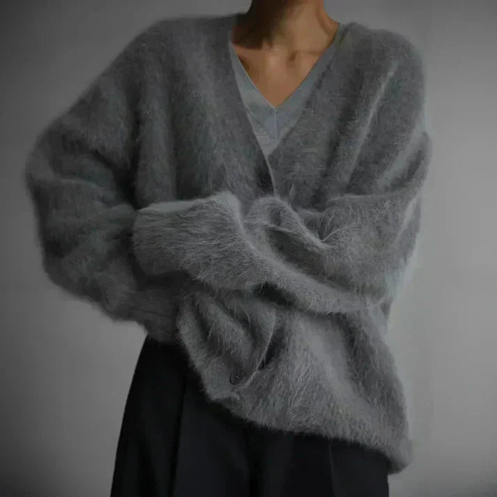 Elara | Fuzzy Cardigan
