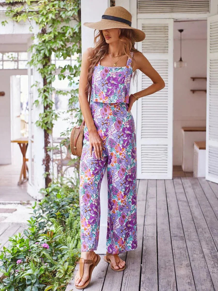 Flora | Wide-Leg Floral Jumpsuit