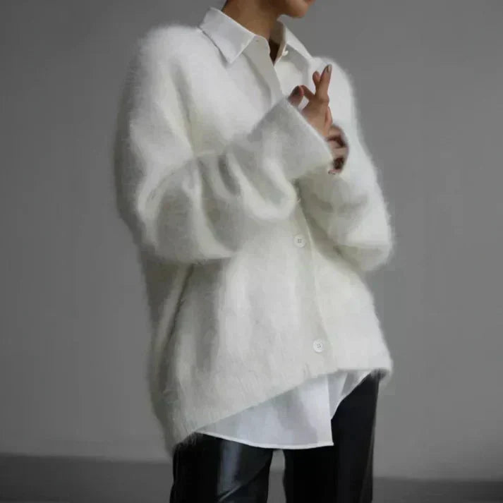 Elara | Fuzzy Cardigan