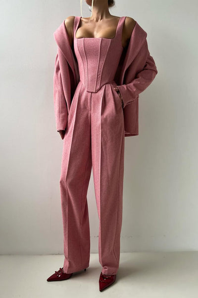 Valentina | Tailored Herringbone Suit Set